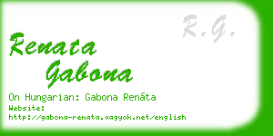 renata gabona business card